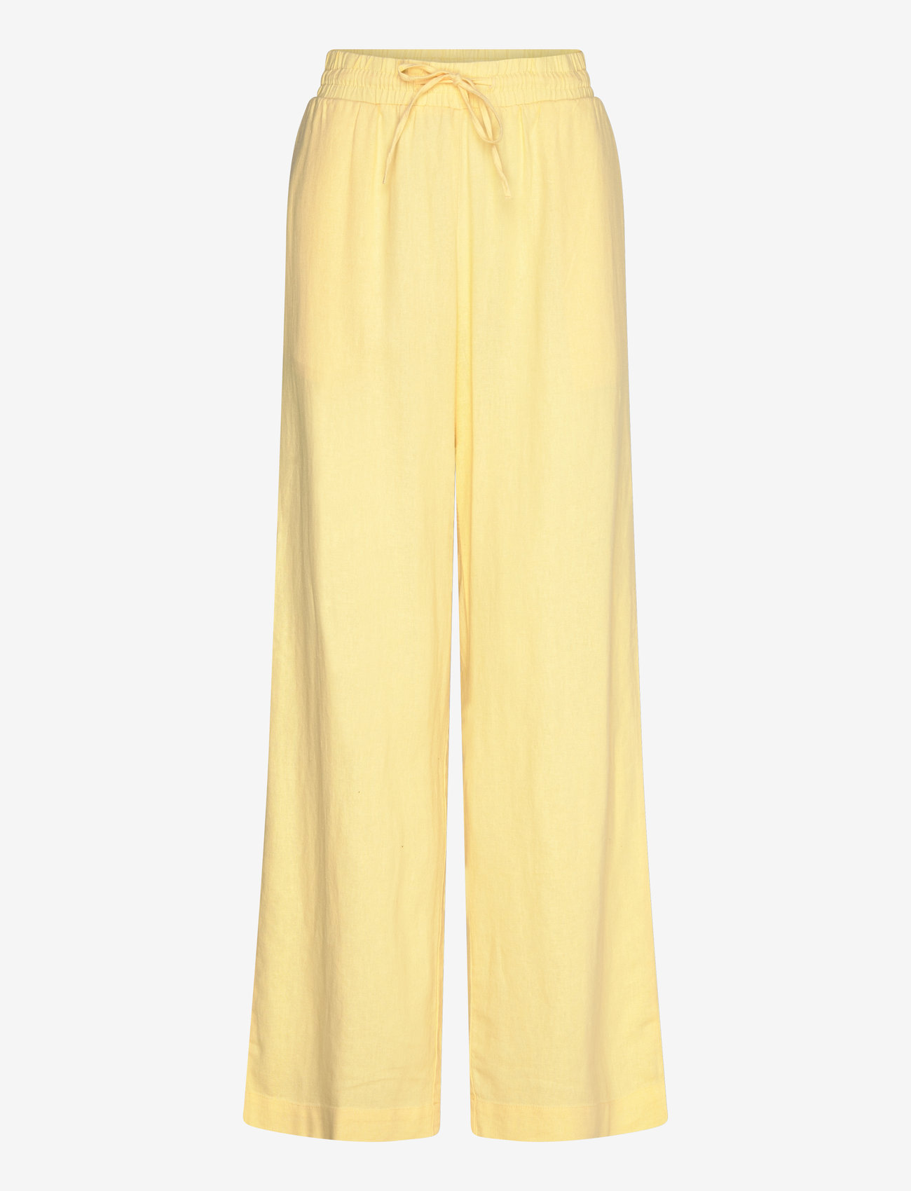 FREE/QUENT - FQLAVA-PANTS - pantalons en lin - popcorn - 0