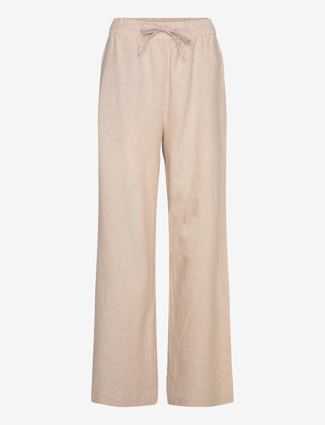 FREE/QUENT - FQLAVA-PANTS - leinenhosen - sand melange - 1