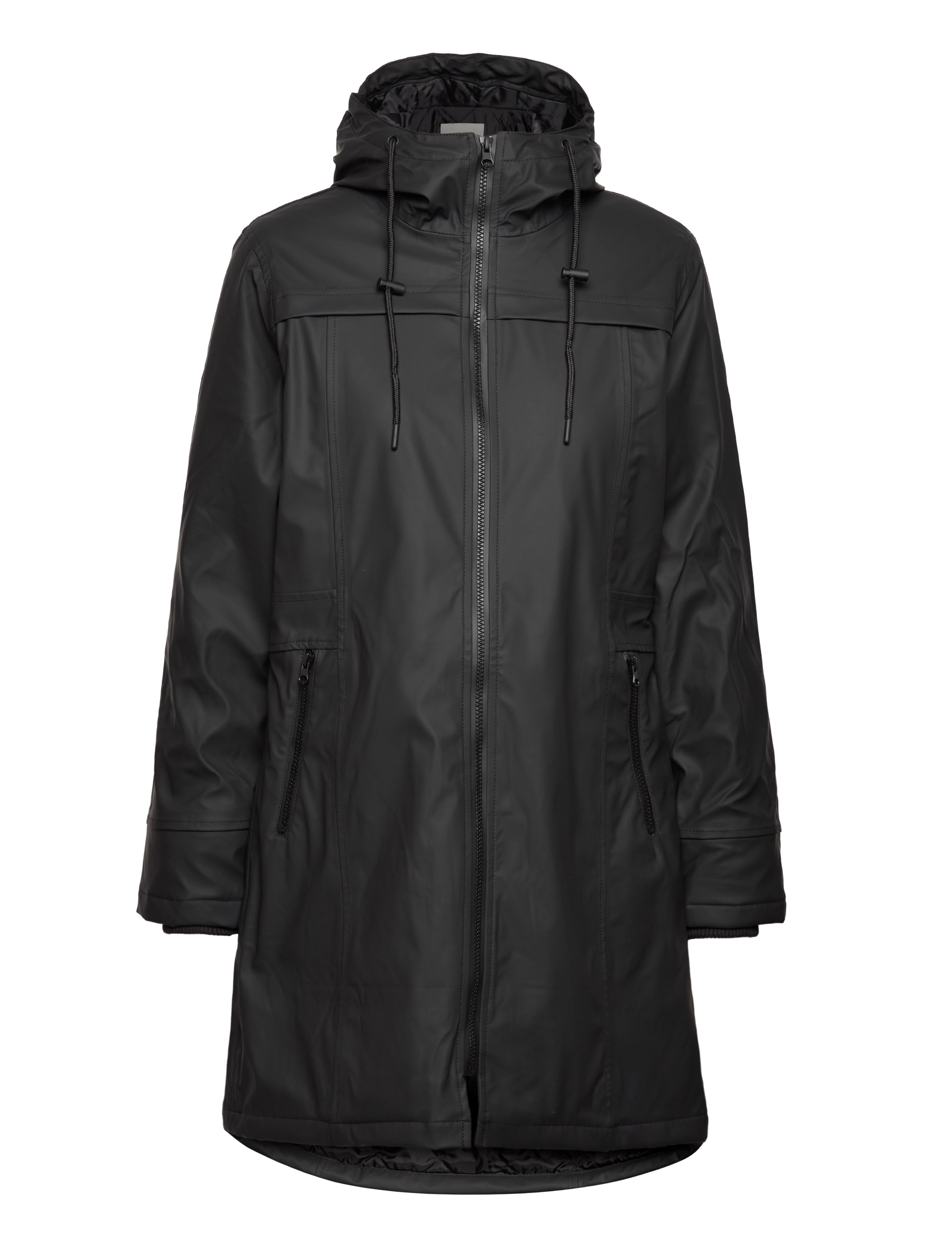 FREE/QUENT Fqrain-Jacket, XS, Rainwear, Schwarz - Rain Coats, Frauen