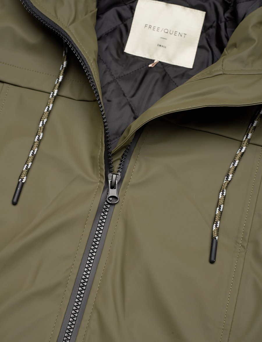 FREE/QUENT - FQRAIN-JACKET - regnjackor - olive night - 3