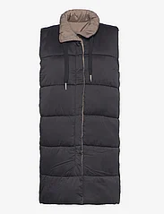 FREE/QUENT - FQTURN-WAISTCOAT - puffer vests - morel w. black - 2