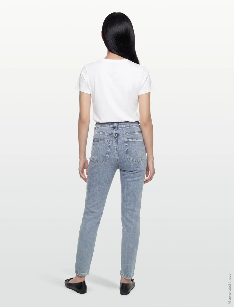 FREE/QUENT - FQJANE-PANTS - slim jeans - light blue denim - 4