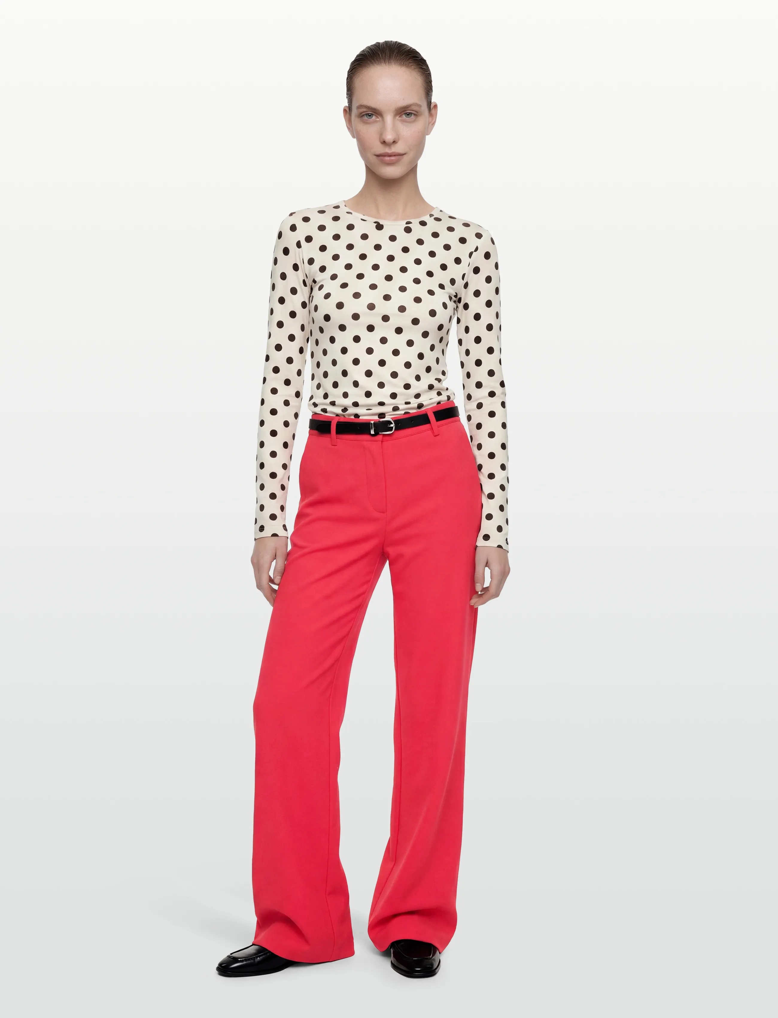 FREE/QUENT FQNANNI-PANTS - Kleidung - BITTERSWEET / red