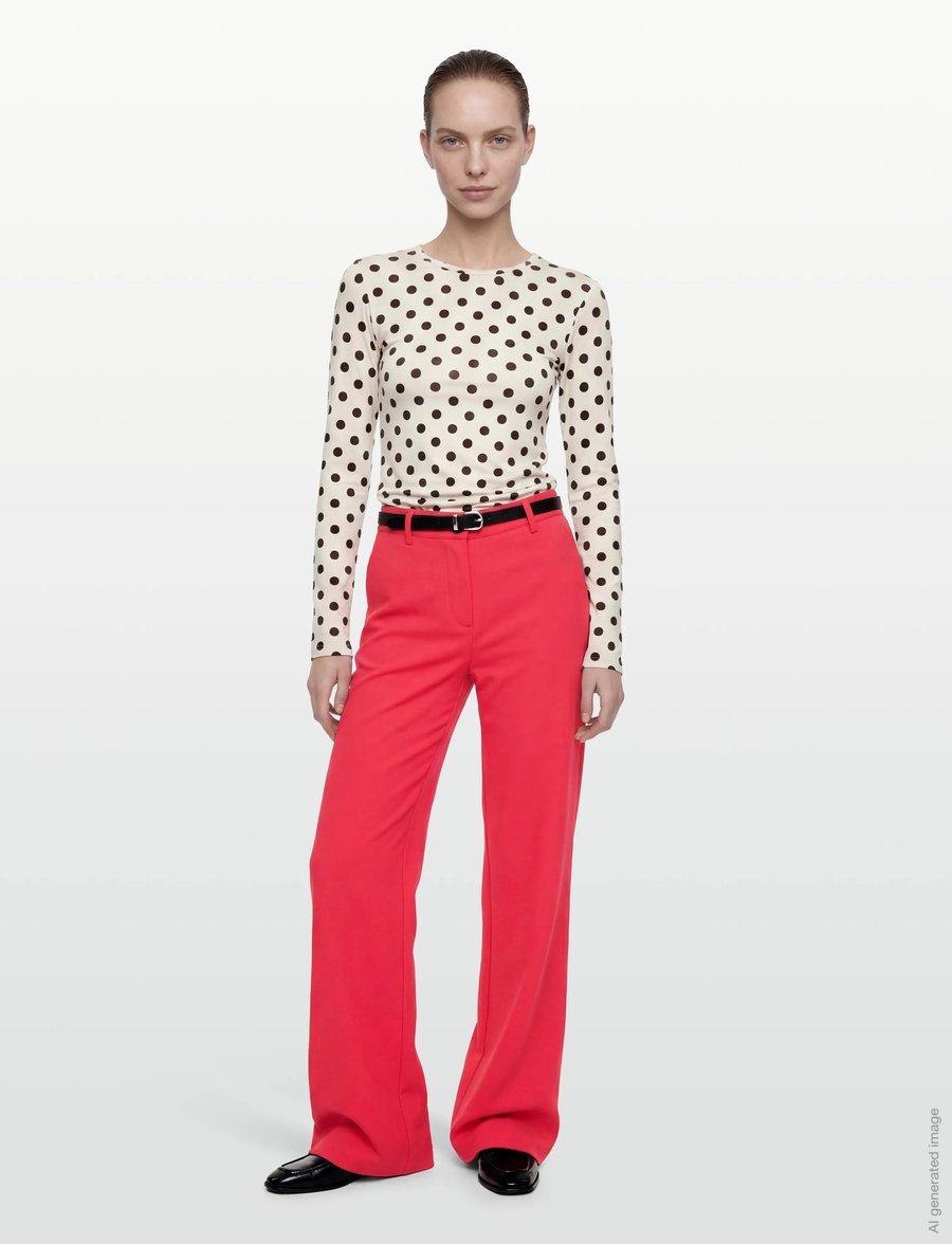 FREE/QUENT - FQNANNI-PANTS - hosen mit weitem bein - bittersweet - 0
