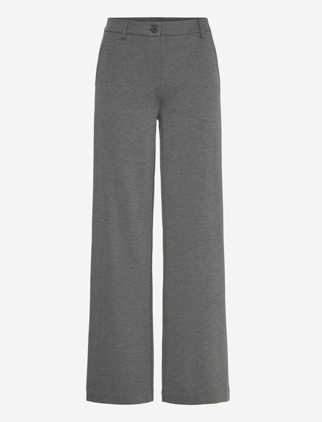 FREE/QUENT - FQNANNI-PANTS - bukser med brede ben - dark grey melange - 0