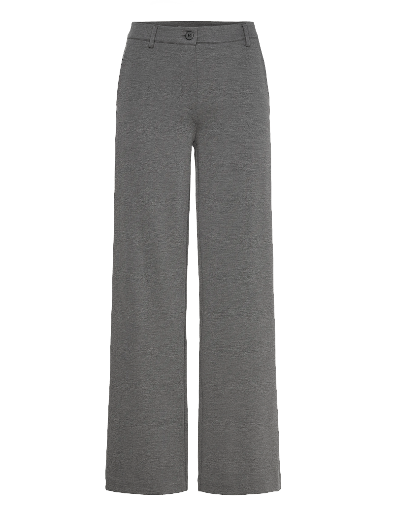 FREE/QUENT - FQNANNI-PANTS - bukser med brede ben - dark grey melange - 0