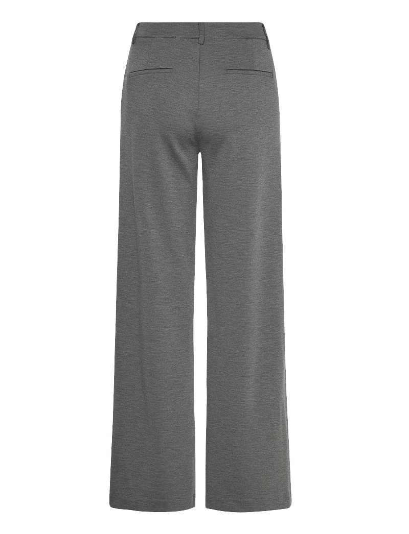 FREE/QUENT - FQNANNI-PANTS - bukser med brede ben - dark grey melange - 1