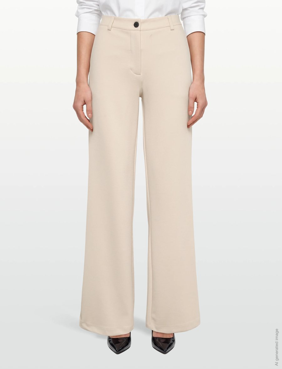 FREE/QUENT - FQNANNI-PANTS - laia säärega püksid - moonbeam - 3