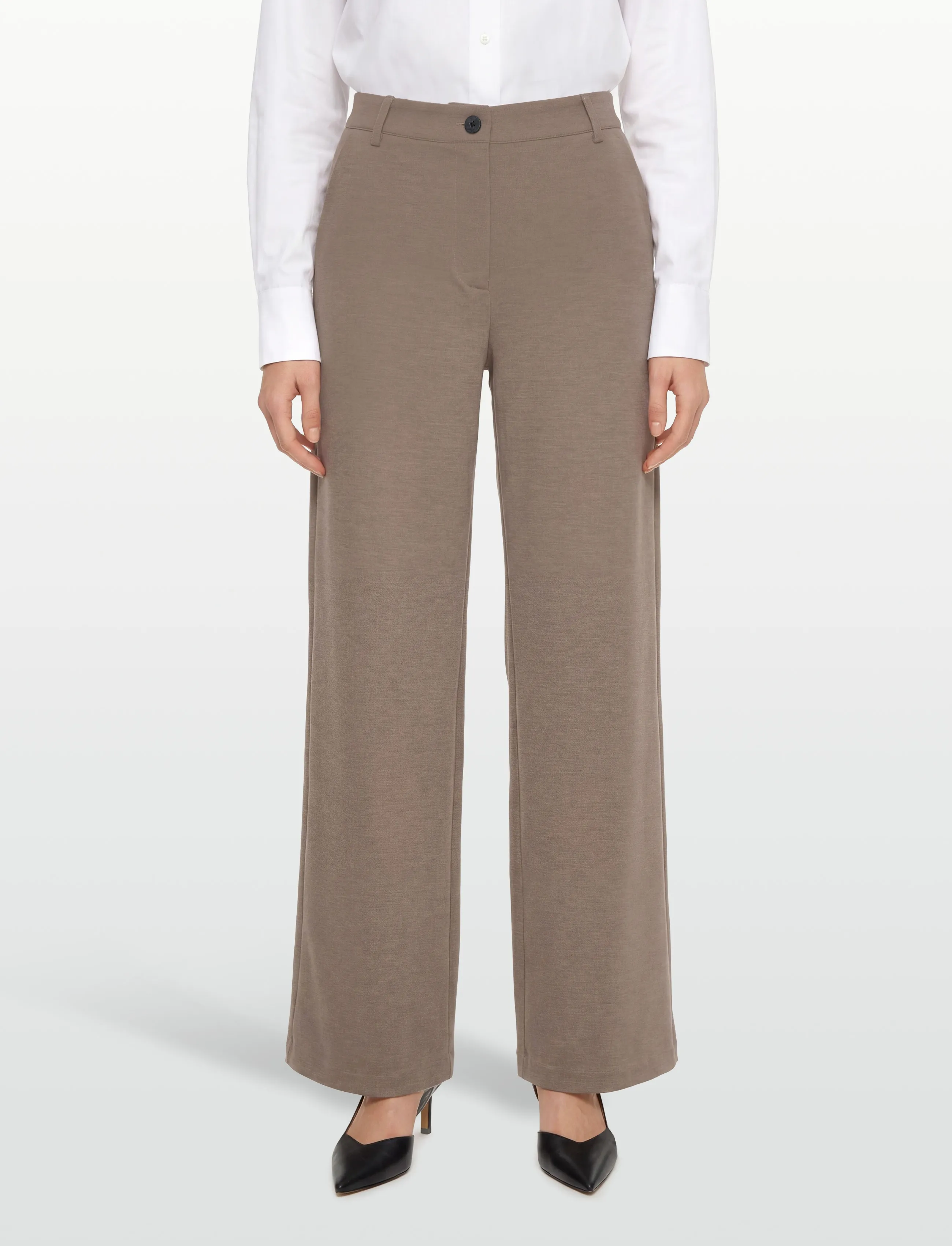 FREE/QUENT - FQNANNI-PANTS - festkläder till outletpriser - morel melange - 3