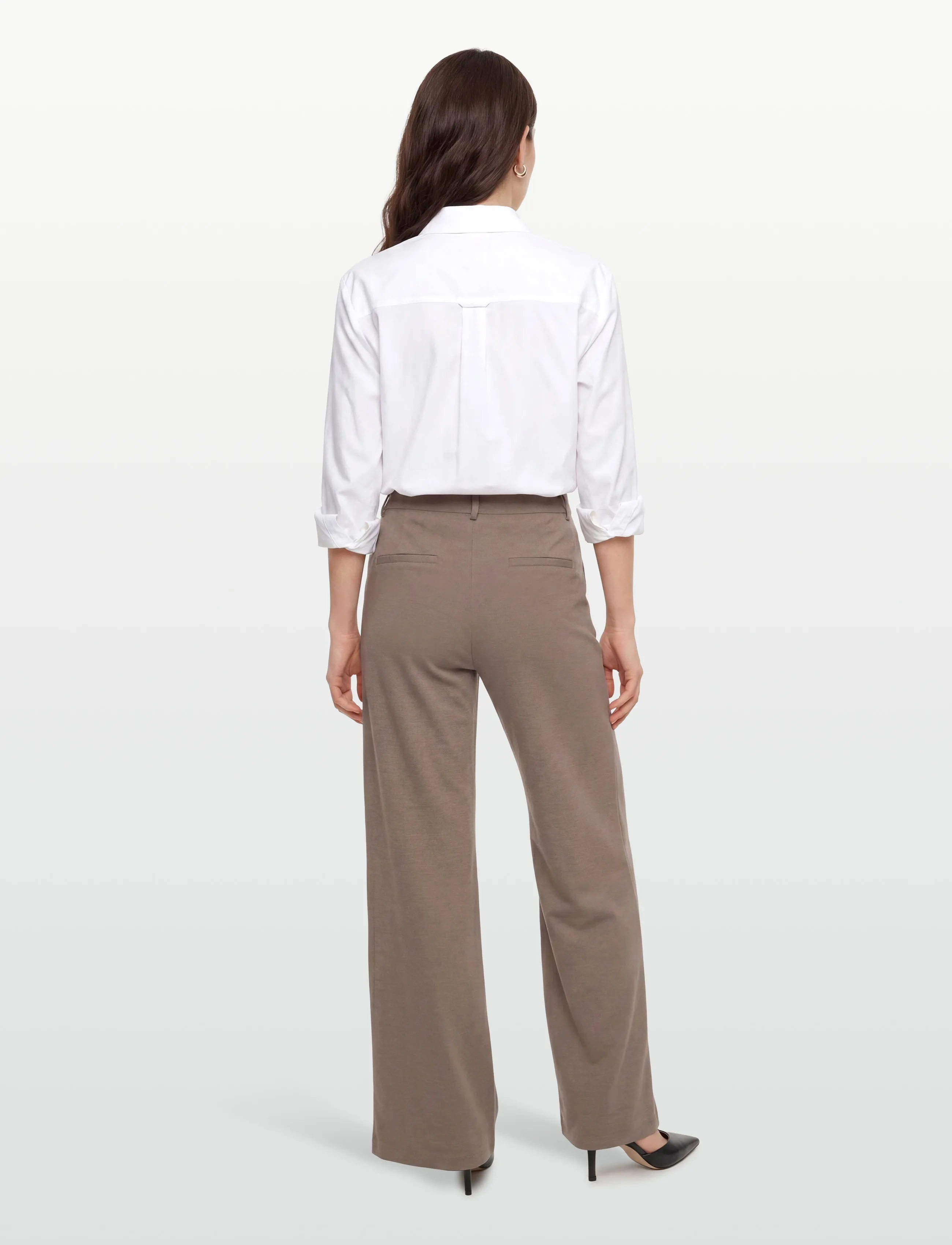FREE/QUENT - FQNANNI-PANTS - festkläder till outletpriser - morel melange - 4