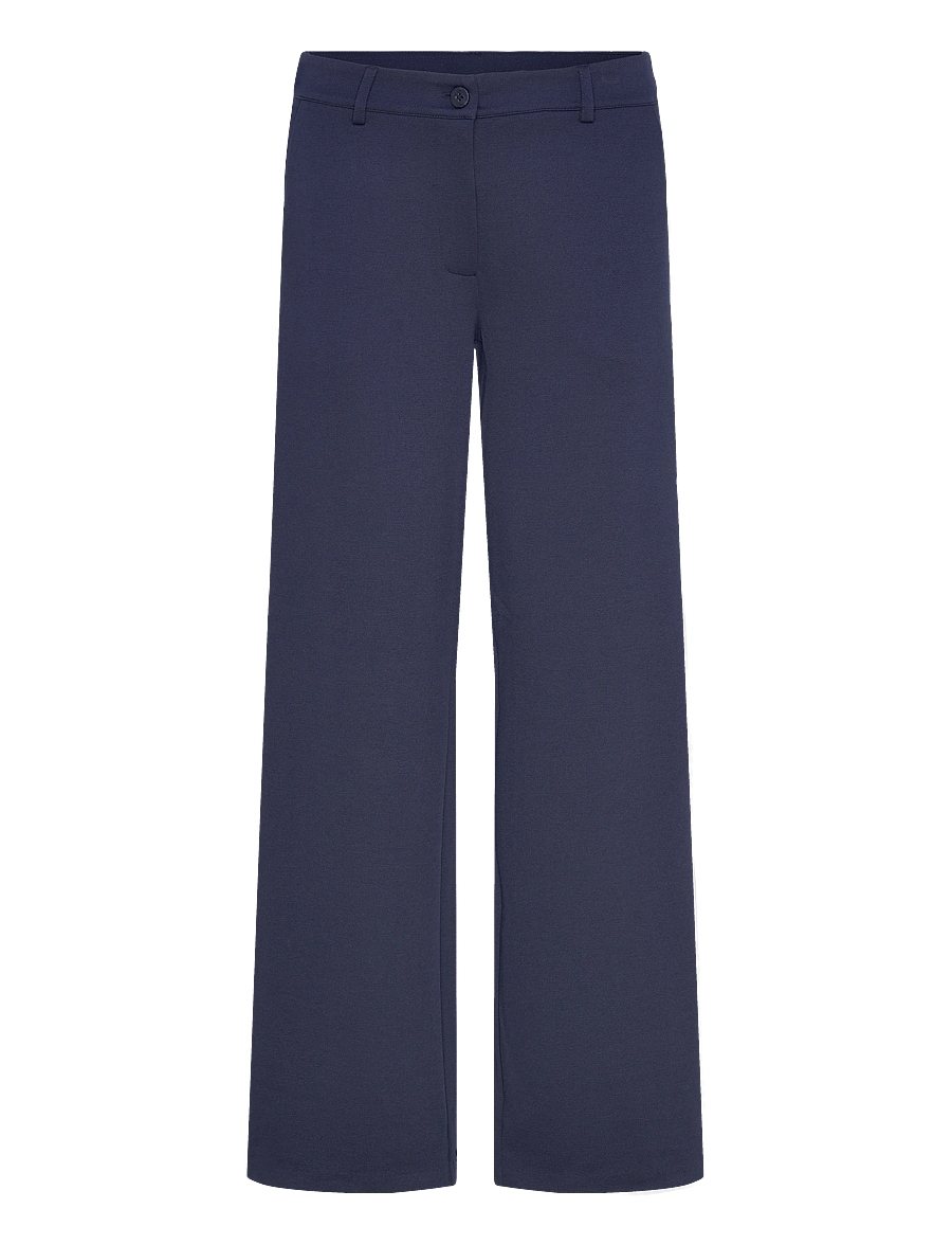 FREE/QUENT - FQNANNI-PANTS - hosen mit weitem bein - navy blazer - 1