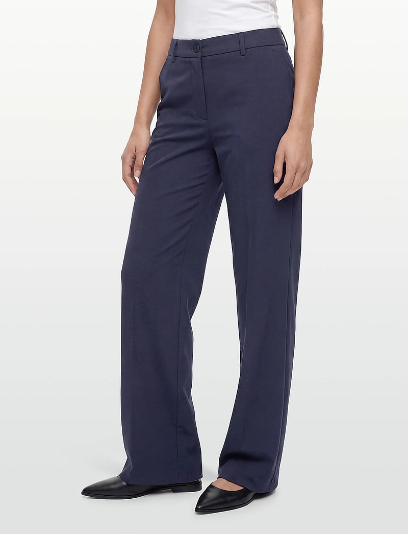 FREE/QUENT - FQNANNI-PANTS - vida byxor - navy blazer - 3