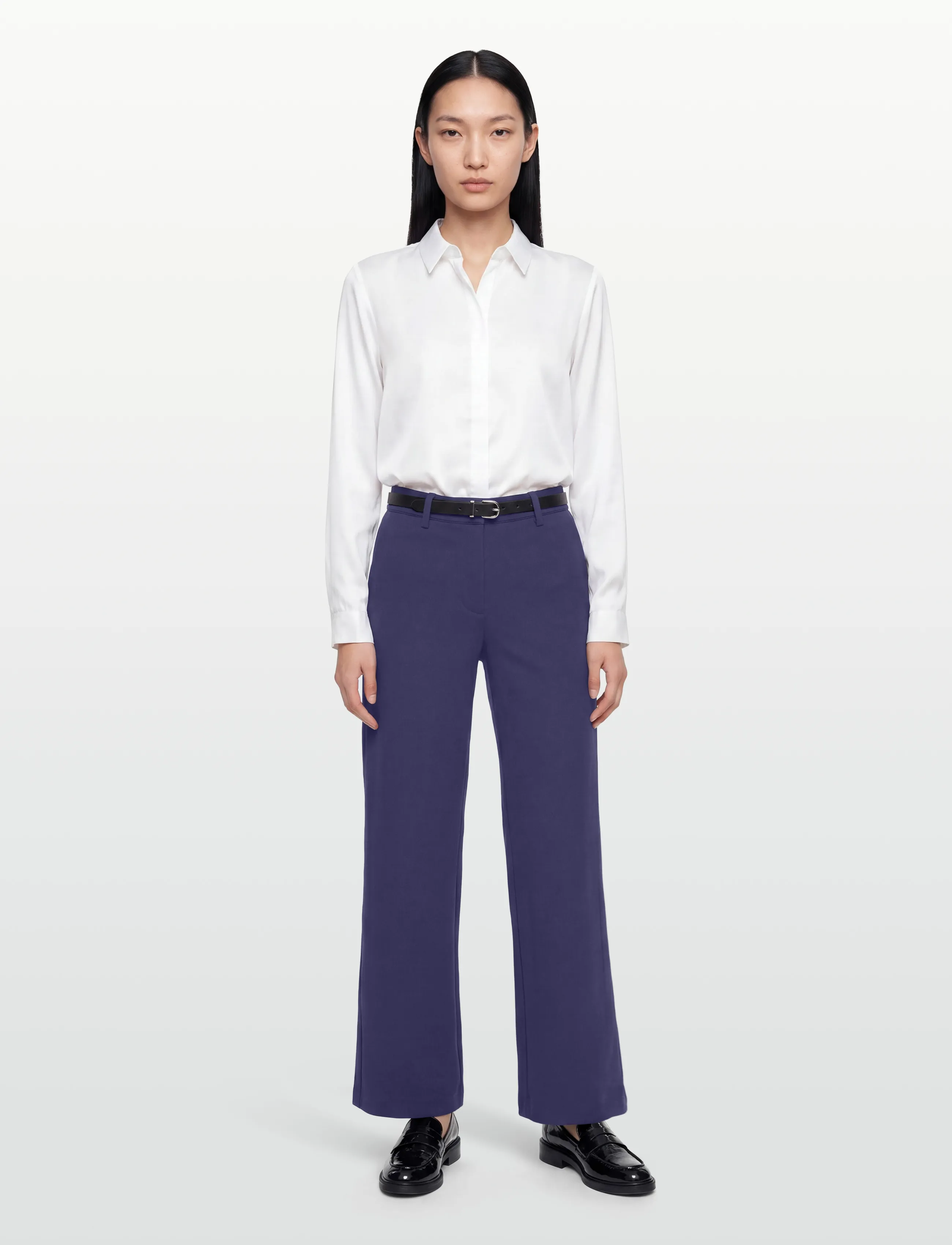 FREE/QUENT FQNANNI-PANTS - Bukser - PATRIOT BLUE / purple