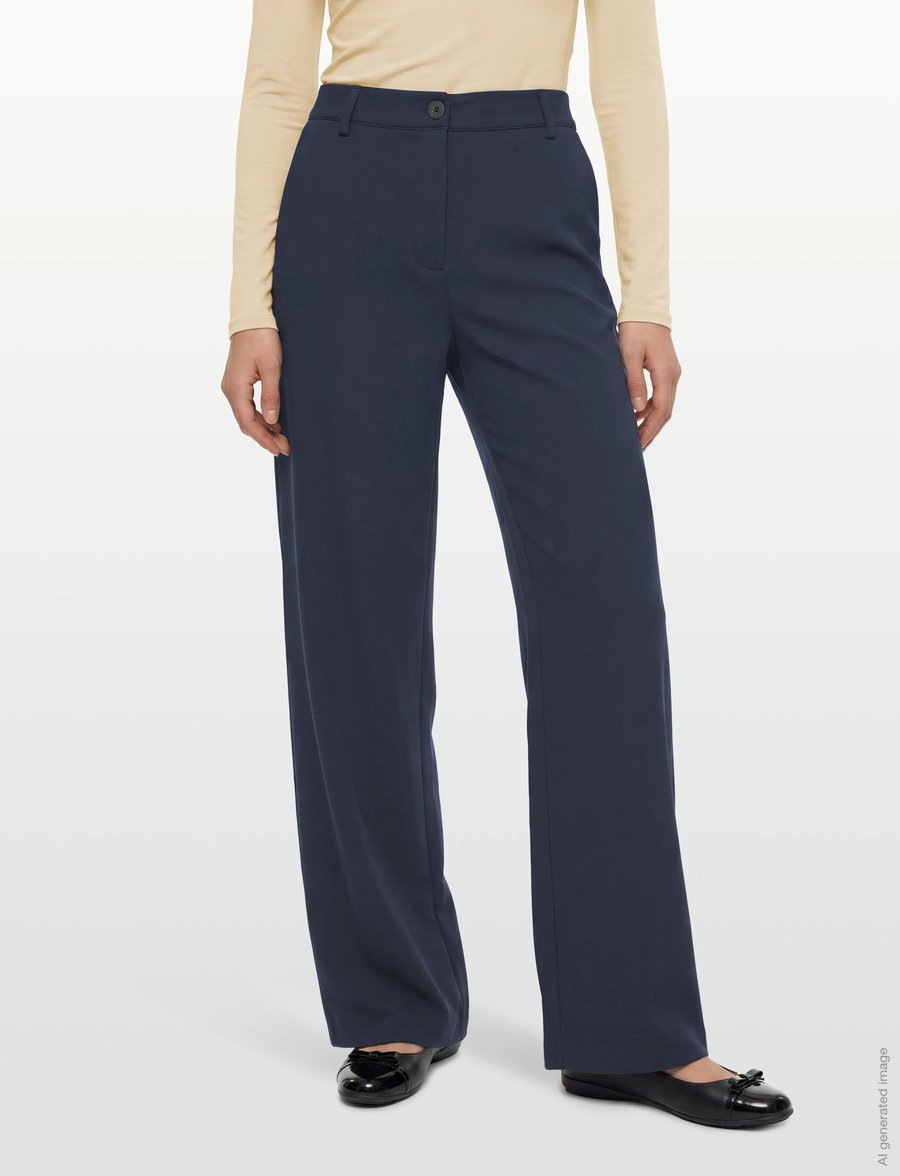 FREE/QUENT - FQNANNI-PANTS - hosen mit weitem bein - salute - 3