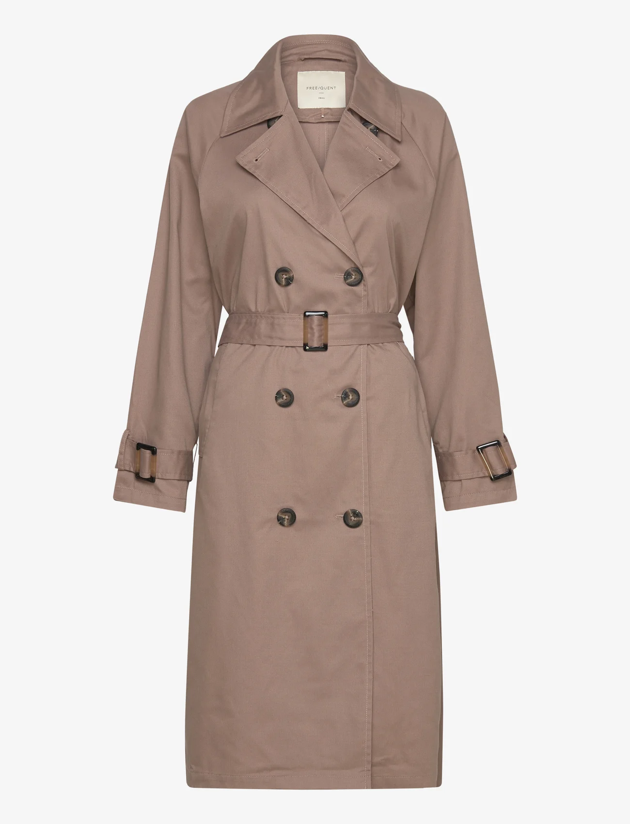 FREE/QUENT - FQTUKSY-JACKET - spring coats - taupe gray - 1