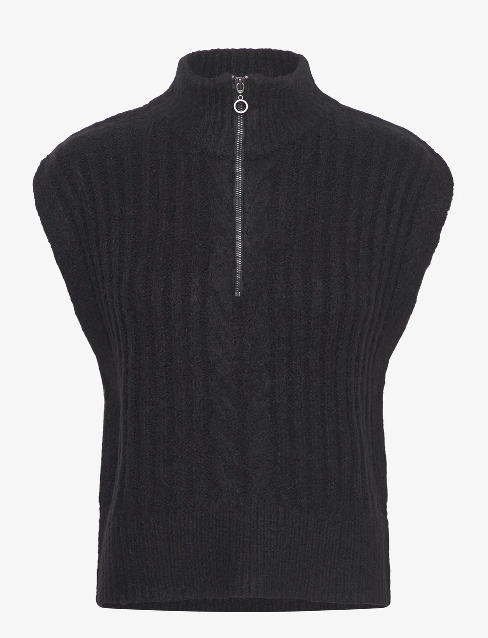 FREE/QUENT - FQSILA-WAISTCOAT - stickade västar - black - 0