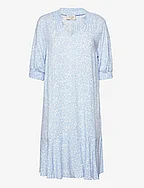 FQADNEY-DRESS - CHAMBRAY BLUE W. OFF-WHITE