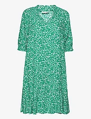 FREE/QUENT - FQADNEY-DRESS - shirt dresses - pepper green w. off-white - 0