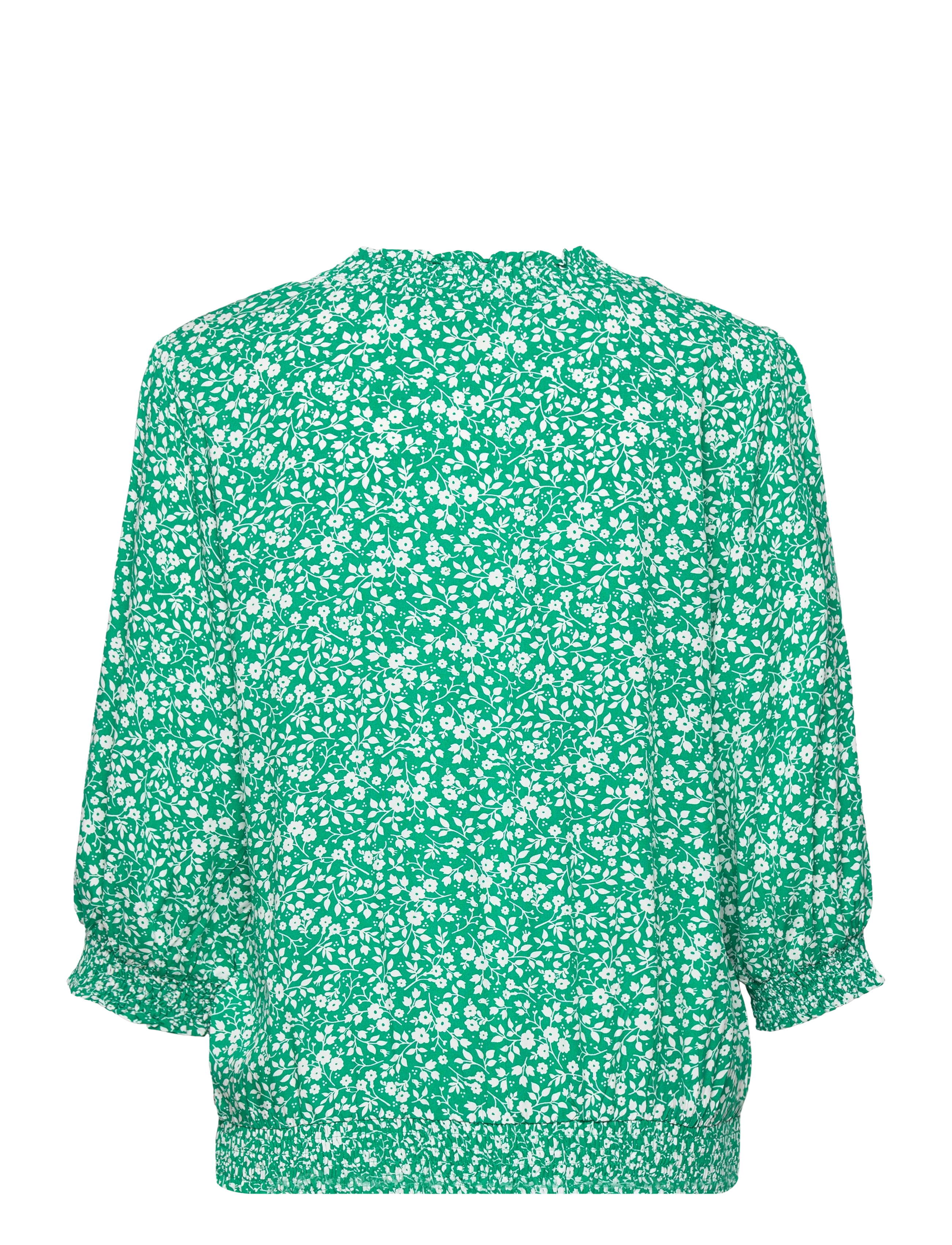 FREE/QUENT - FQADNEY-BLOUSE - langærmede bluser - pepper green w. off-white - 1