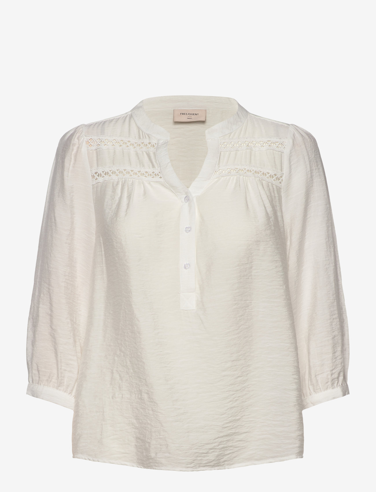 FREE/QUENT - Blouse from Freequent in a light material with a fine hole pattern on the front. - star off-white - 1