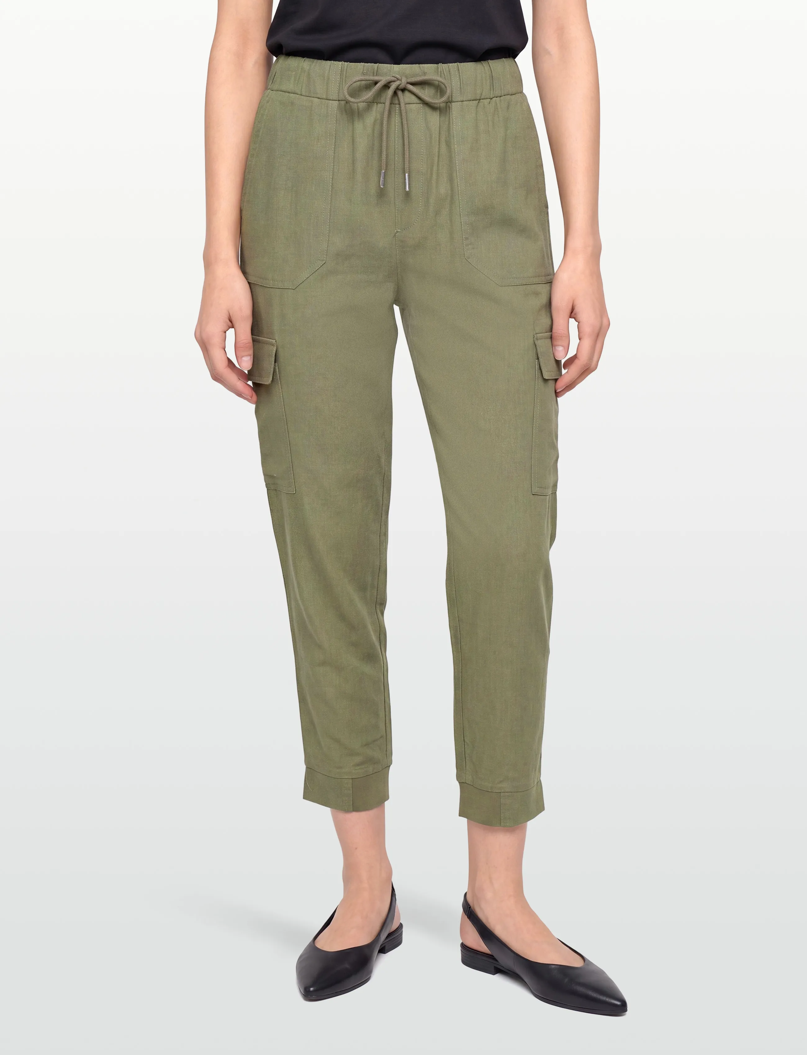 FREE/QUENT - FQLAVA-PANTS - cargo-hosen - deep lichen green - 3