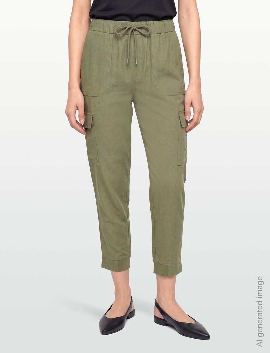 FREE/QUENT - FQLAVA-PANTS - cargo-püksid - deep lichen green - 3
