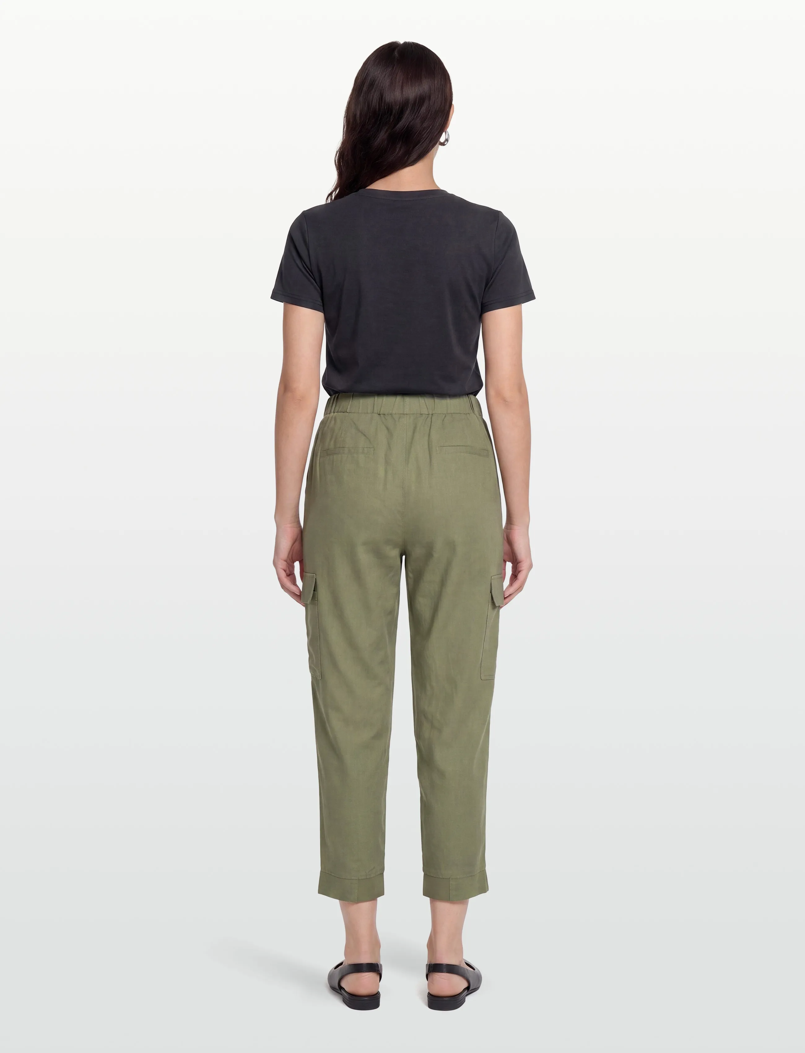 FREE/QUENT - FQLAVA-PANTS - cargo-hosen - deep lichen green - 4