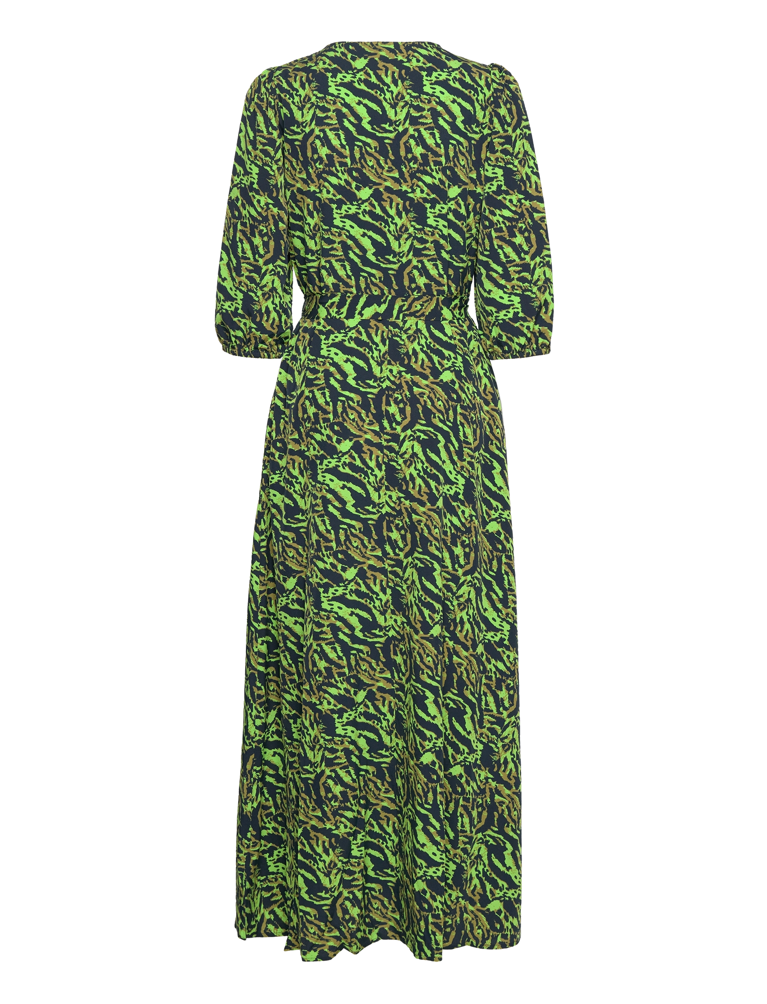 FREE/QUENT - FQLESANDRA-DRESS - lime green w. black - 1