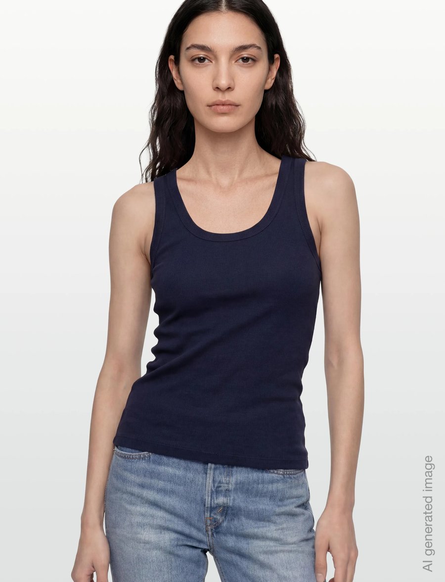 FREE/QUENT - FQHI-TOP - Ärmellose tops - navy blazer - 3