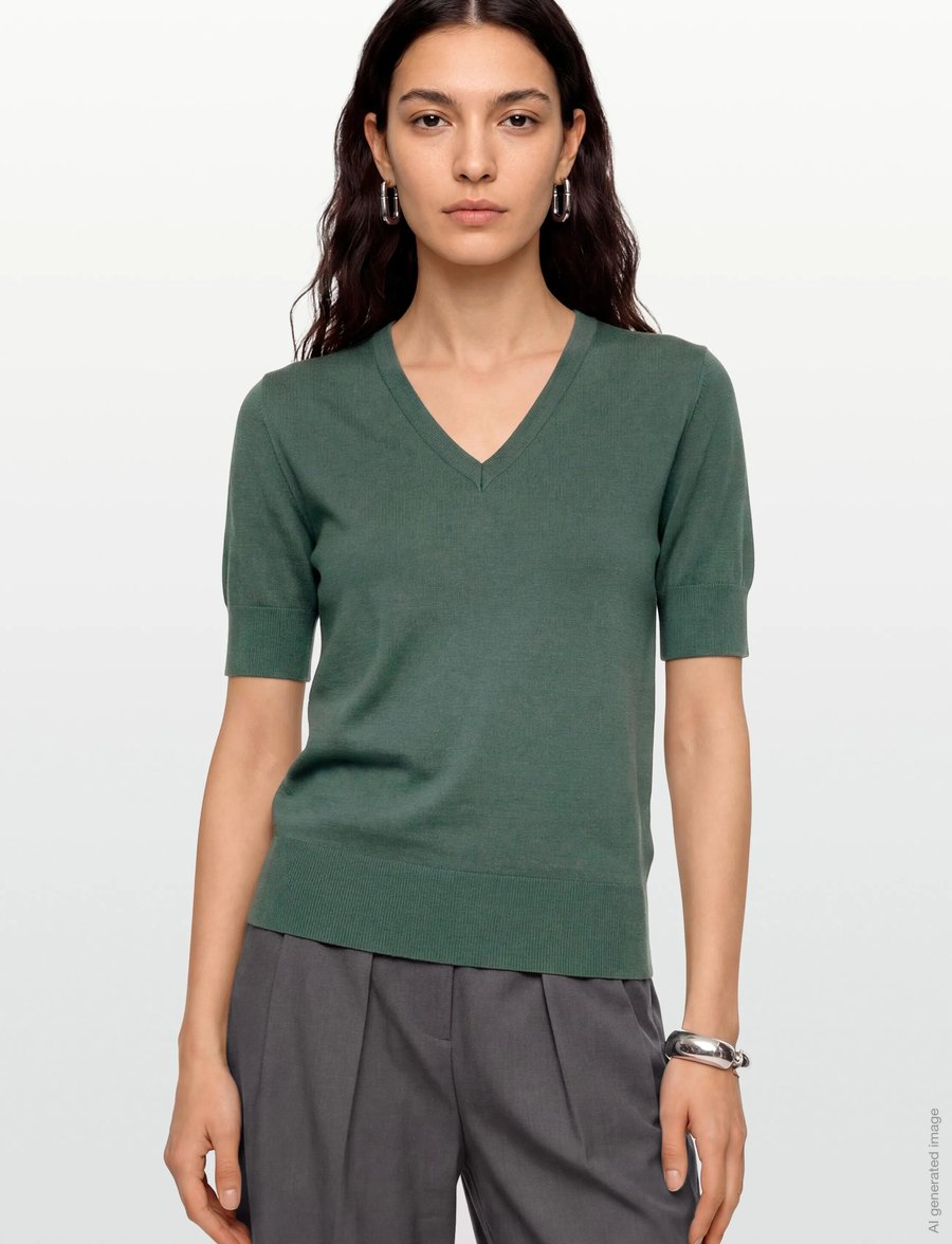 FREE/QUENT - FQKATIE-PULLOVER - striktrøjer - dark forest - 3