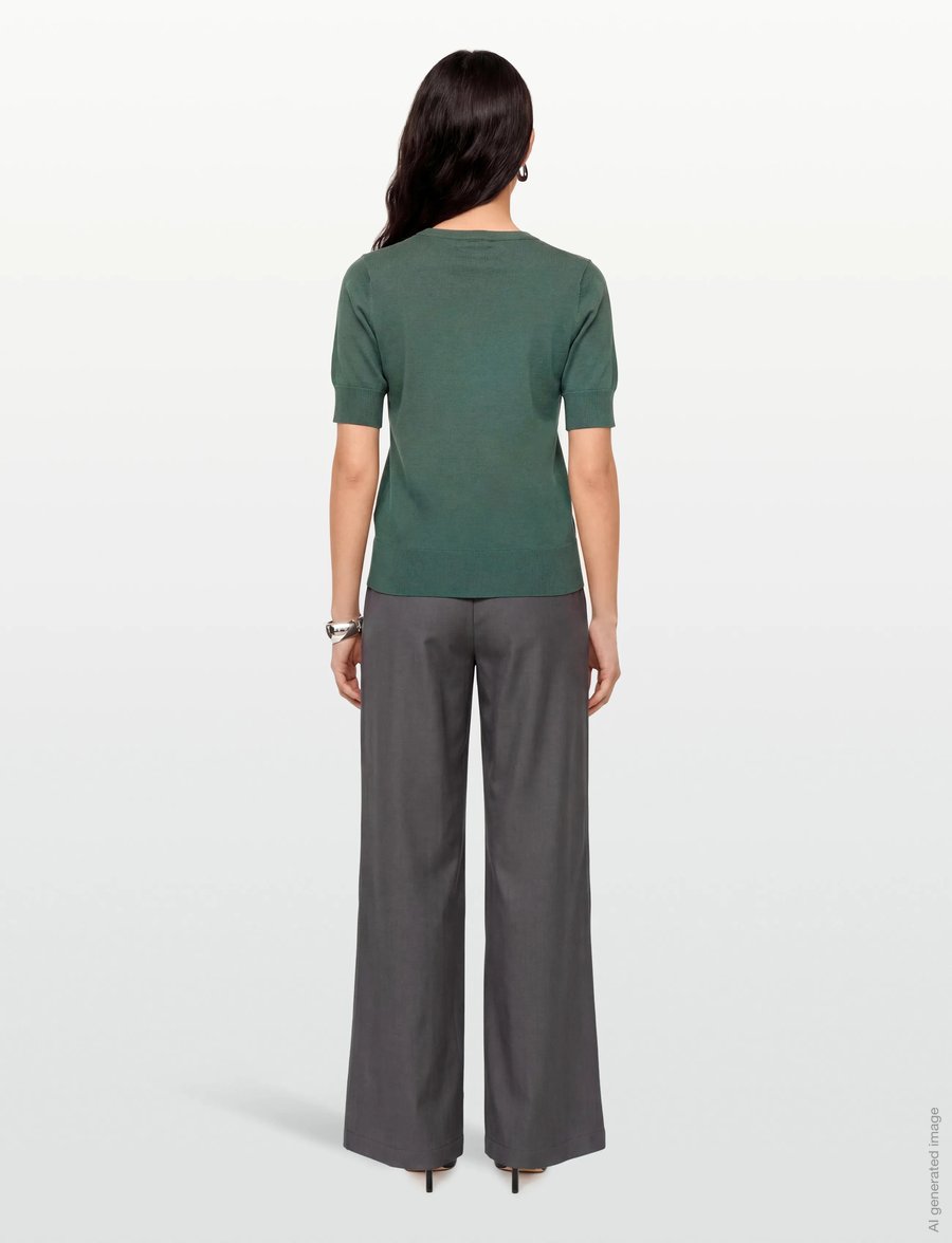 FREE/QUENT - FQKATIE-PULLOVER - striktrøjer - dark forest - 4