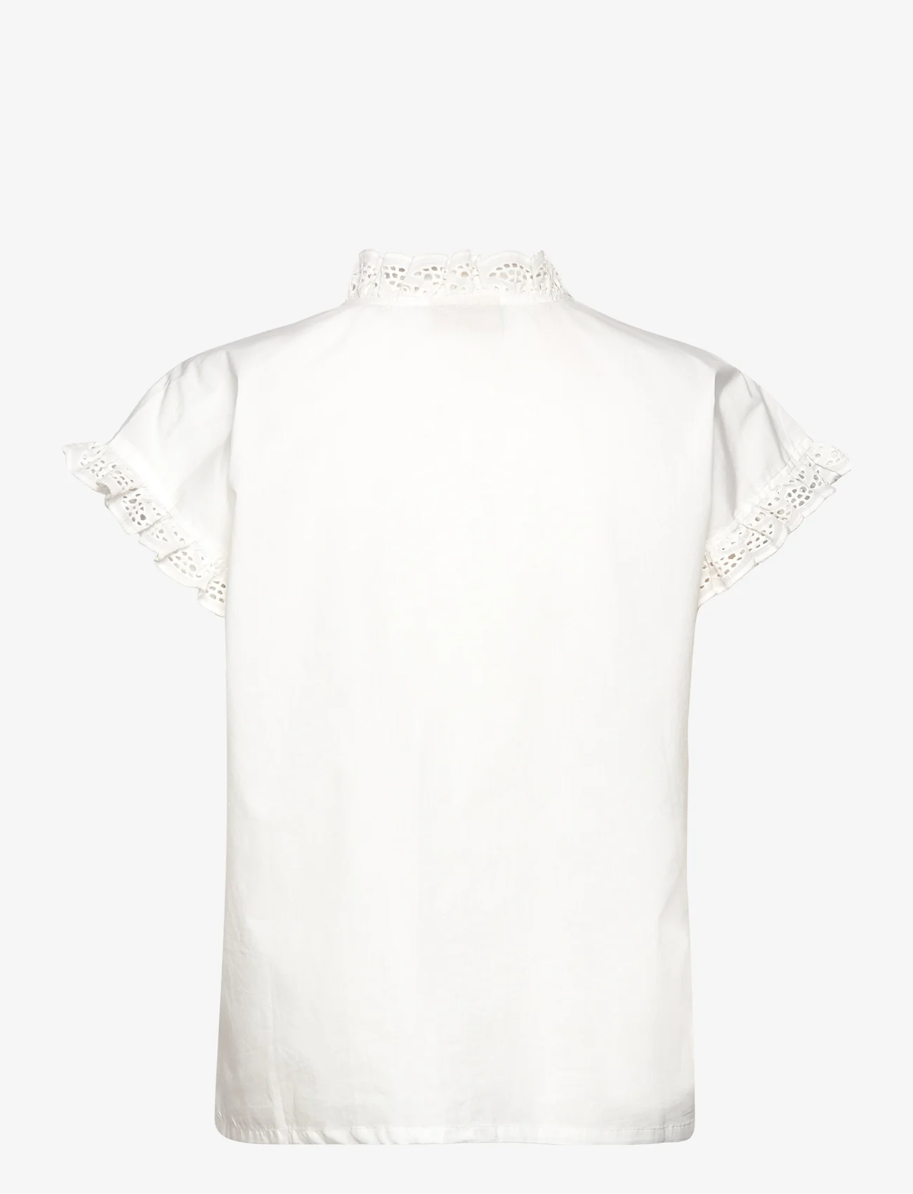 FREE/QUENT - FQRAVNA-BLOUSE - blouses korte mouwen - off-white - 1