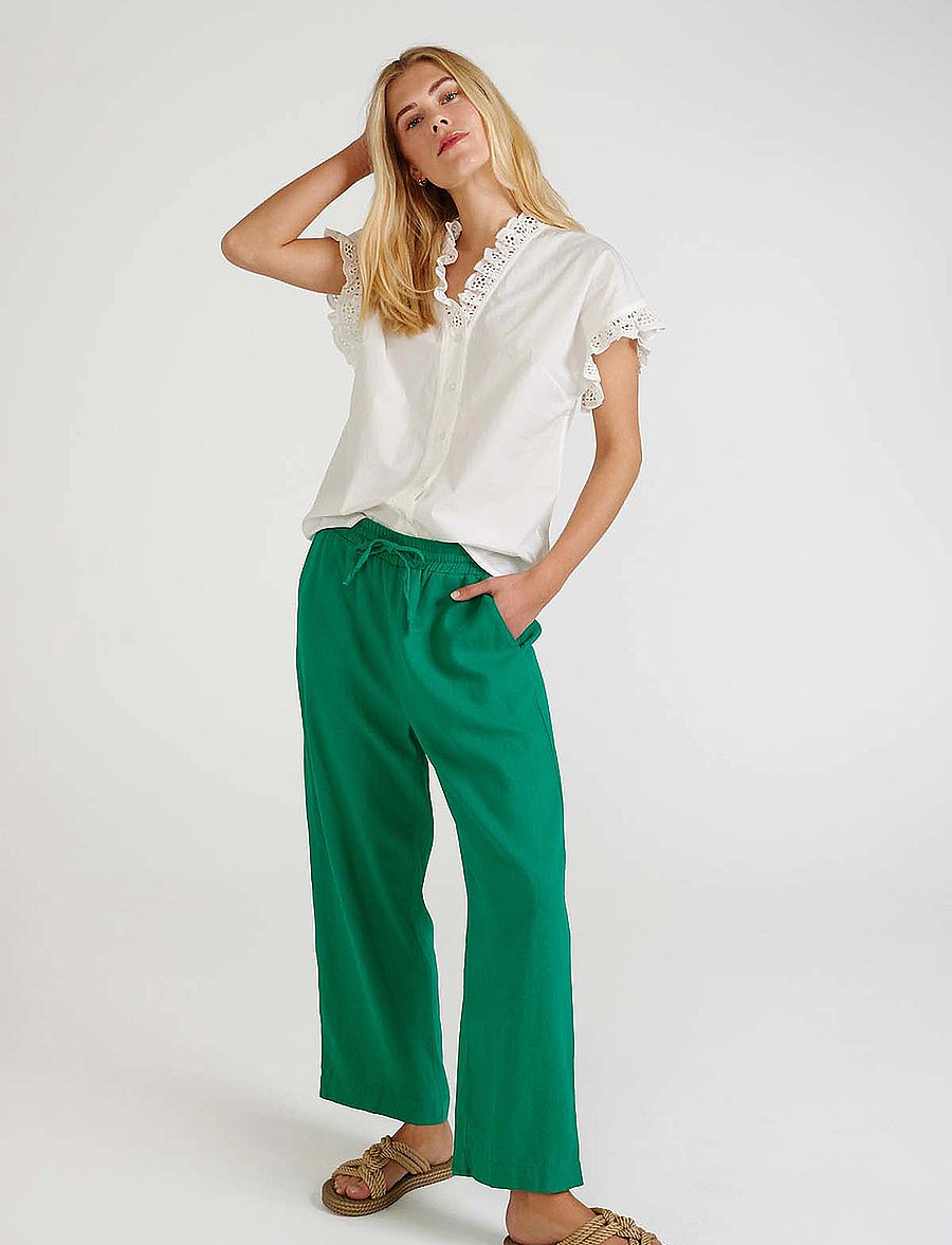FREE/QUENT - Blouse - lühikeste varrukatega pluusid - off-white - 2
