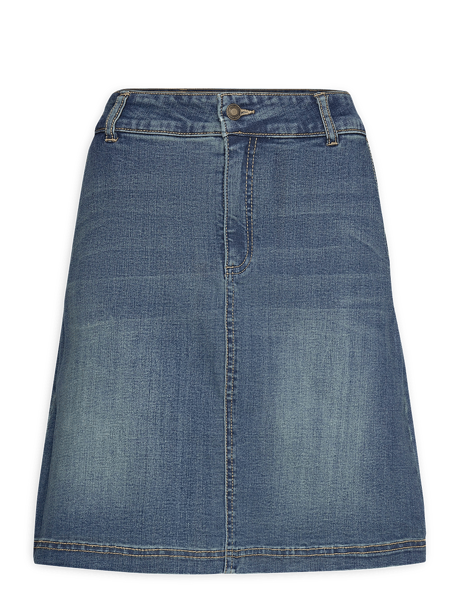 FREE/QUENT - FQHARLOW-SKIRT - korte nederdele - medium blue denim - 1