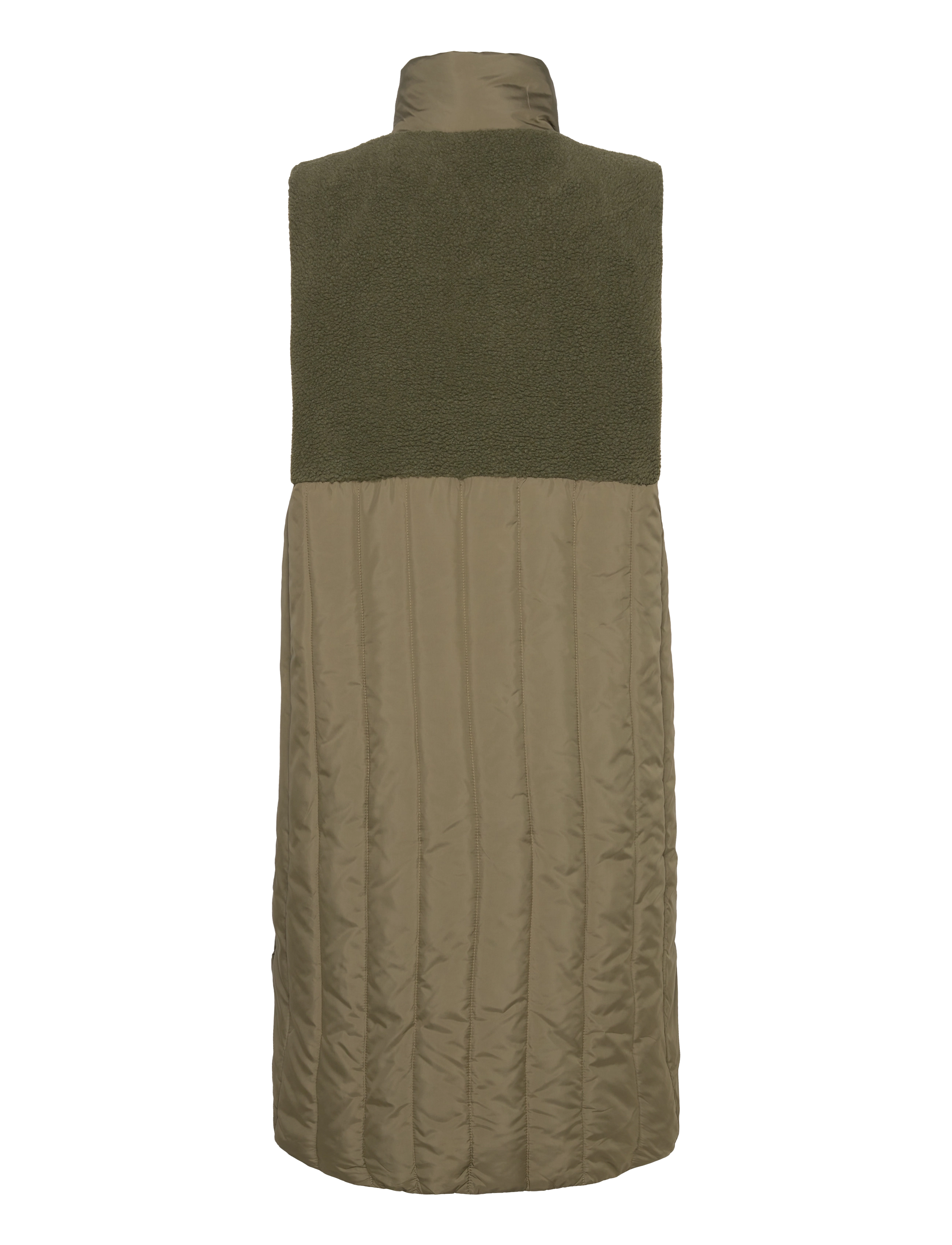 FREE/QUENT - FQOLGA-WAISTCOAT - overtøj - olive night - 1