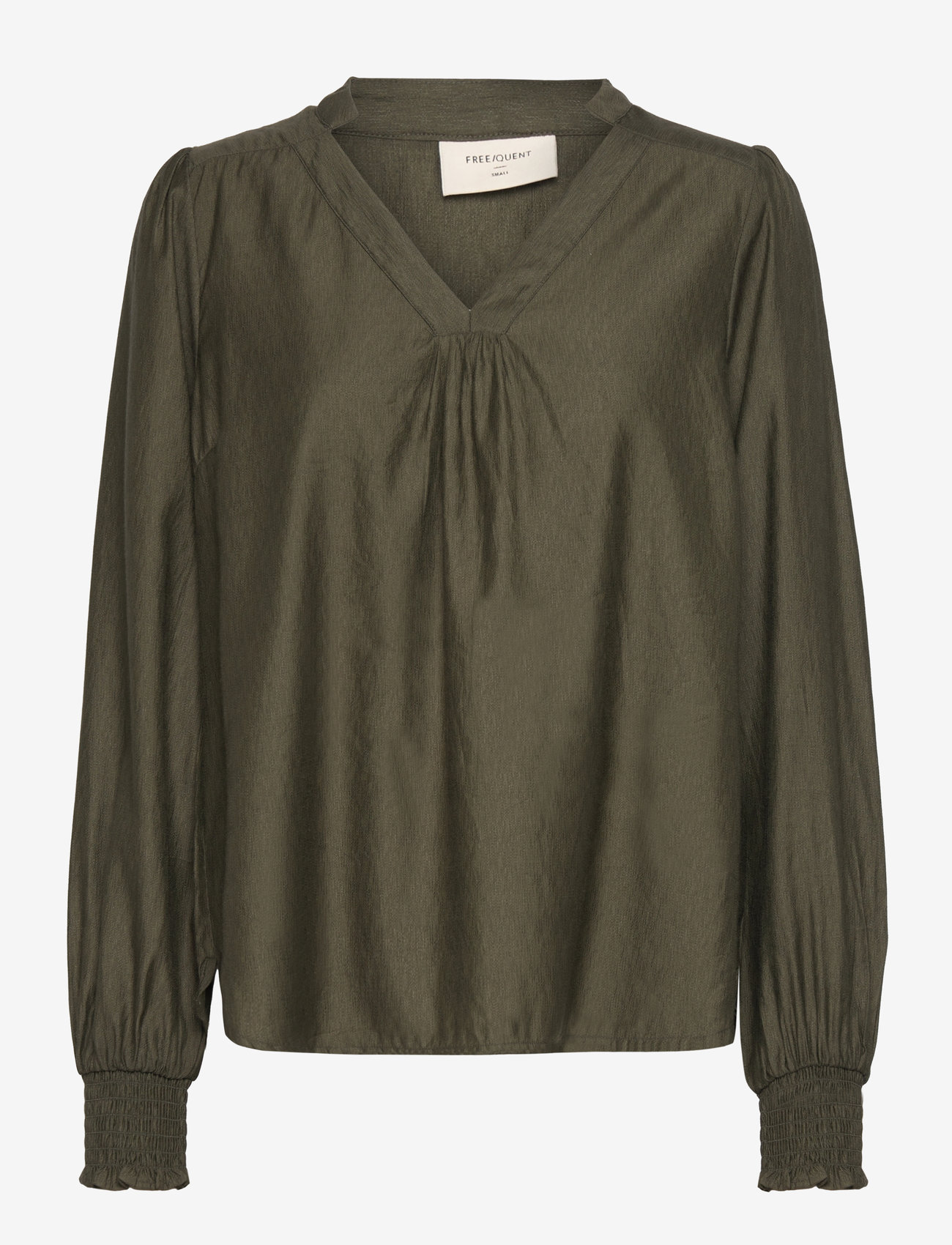 FREE/QUENT - FQSIRENA-BLOUSE - long sleeved blouses - olive night - 0