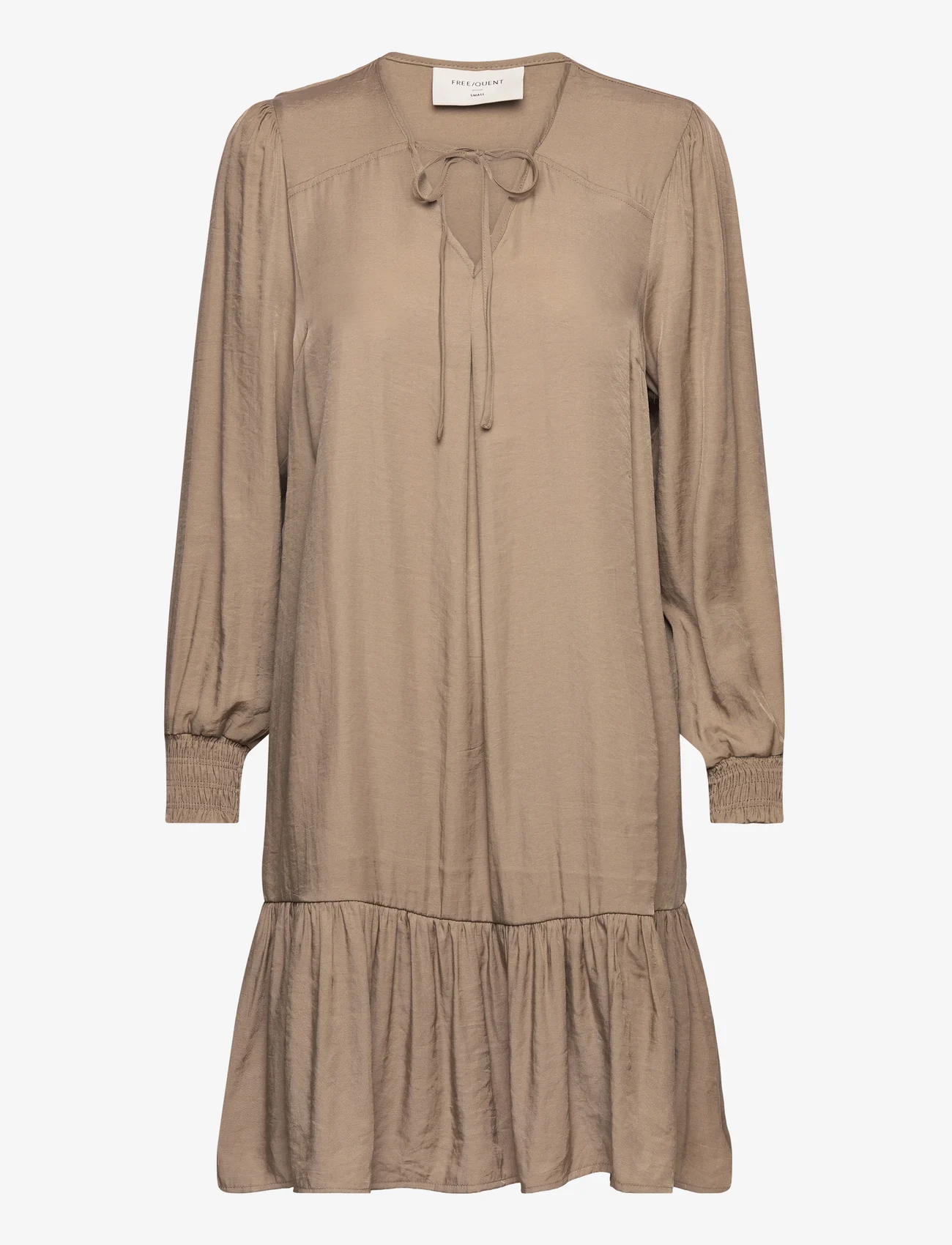 FREE/QUENT - FQLOU-DRESS - midi dresses - desert taupe - 0