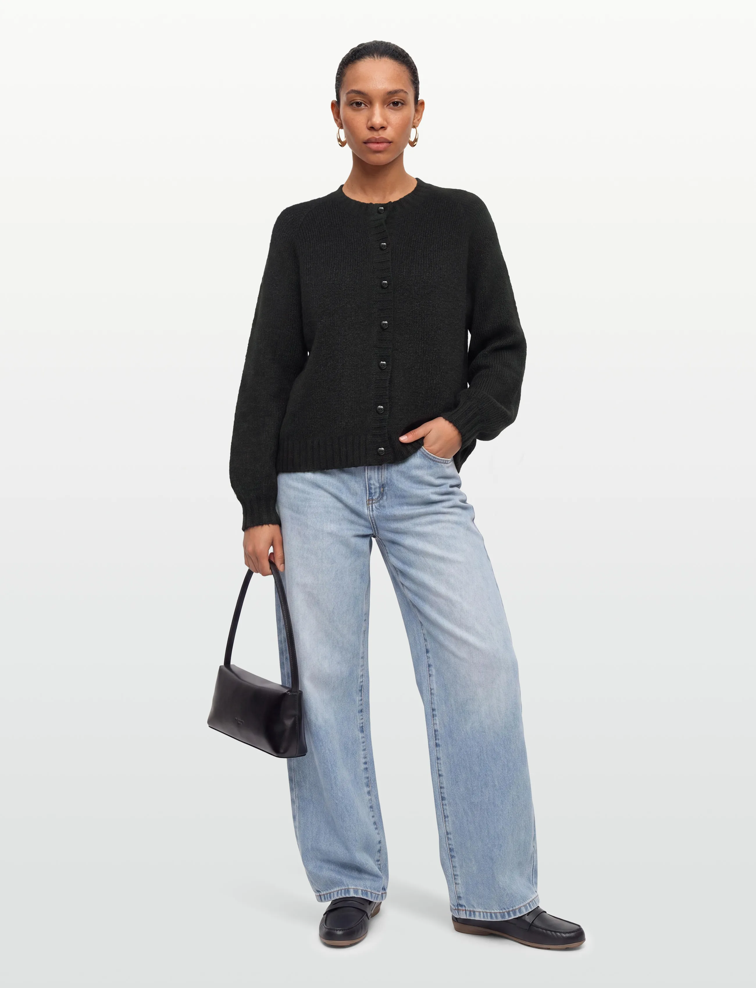 FREE/QUENT Fqlouisa-Car, M, Knitwear, Schwarz - Cardigans, Frauen