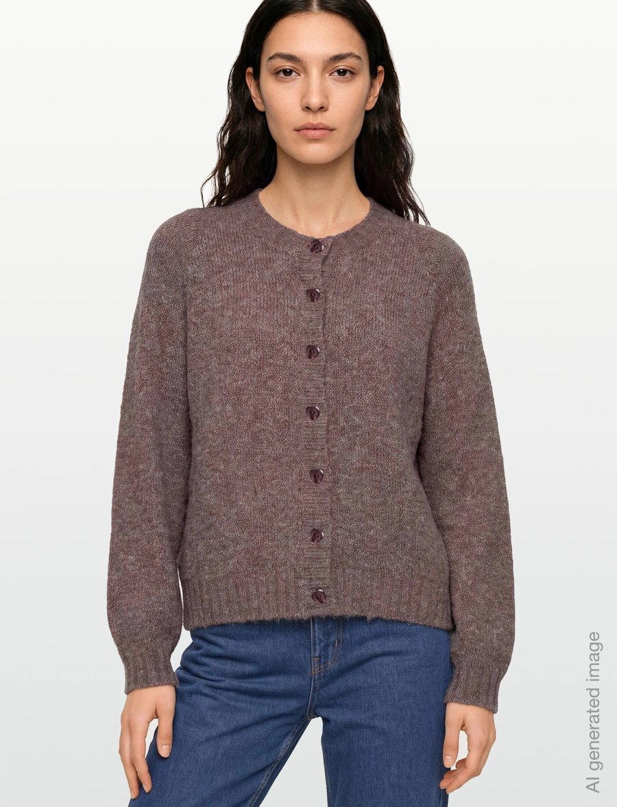 FREE/QUENT - FQLOUISA-CAR - cardigans - coffee bean melange - 3