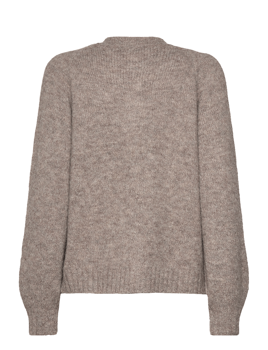 FREE/QUENT - FQLOUISA-CAR - strickjacken - desert taupe melange - 2