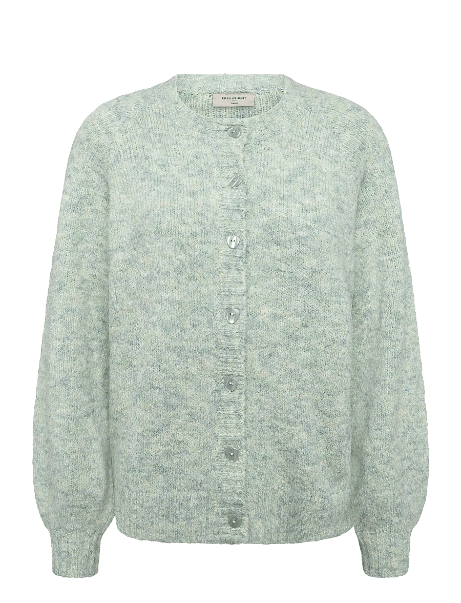 FREE/QUENT - FQLOUISA-CAR - strickjacken - iceberg green melange - 0