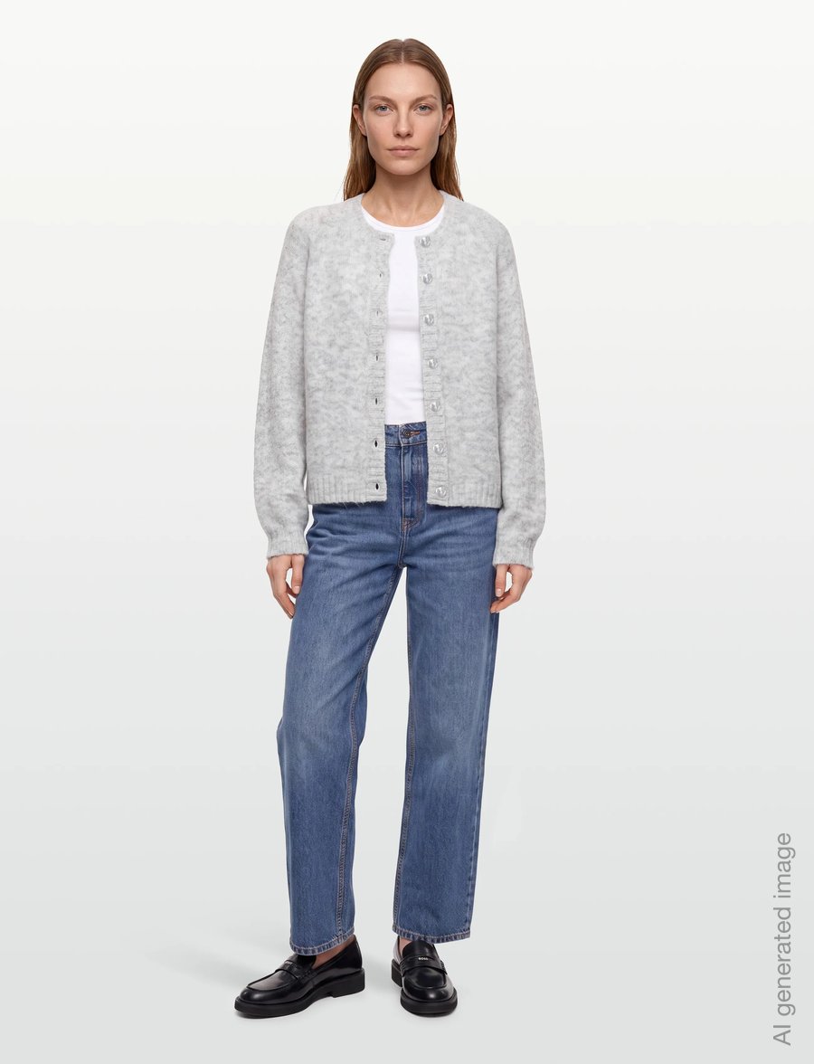 FREE/QUENT - FQLOUISA-CAR - kardiganid - light grey melange - 0