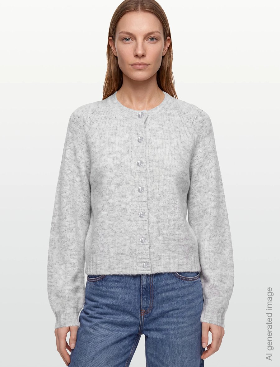 FREE/QUENT - FQLOUISA-CAR - kardiganid - light grey melange - 3