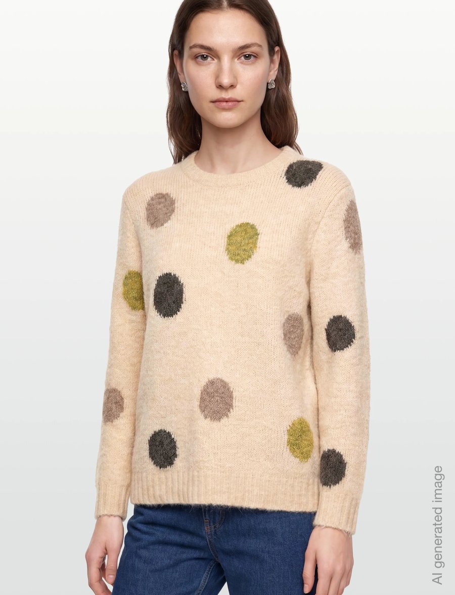 FREE/QUENT - FQLOUISA-PULLOVER - pullover - moonbeam mel w a. bronze mel - 3