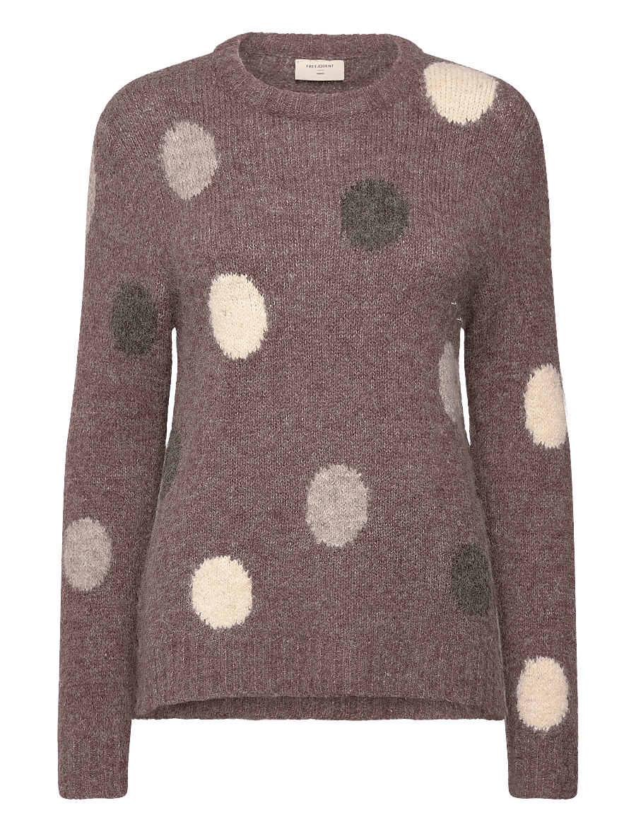 FREE/QUENT - Pullover - kampsunid - coffee bean mel w moonb mel - 1