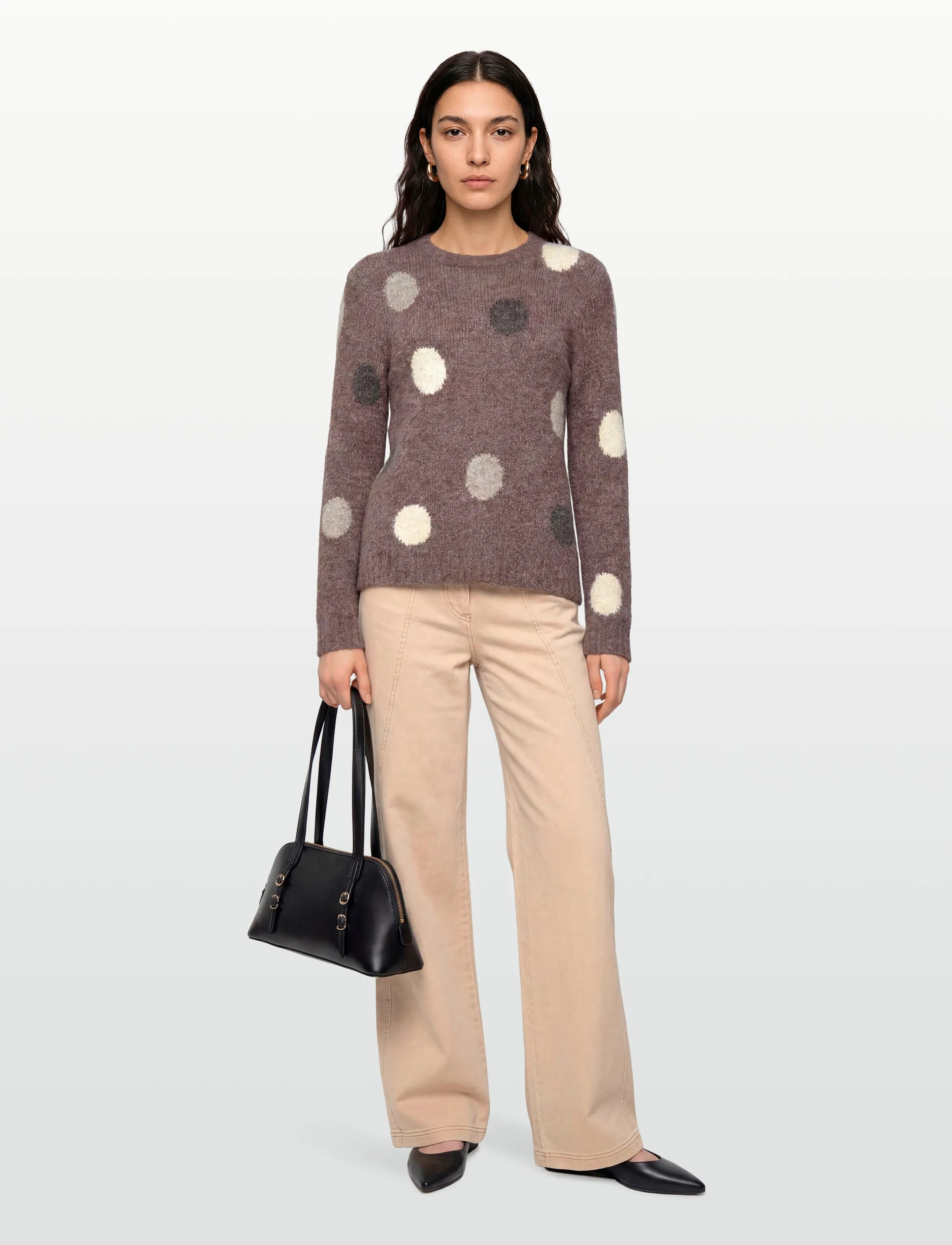 FREE/QUENT Pullover, XS, Brown, Strik > Trøjer, Dame