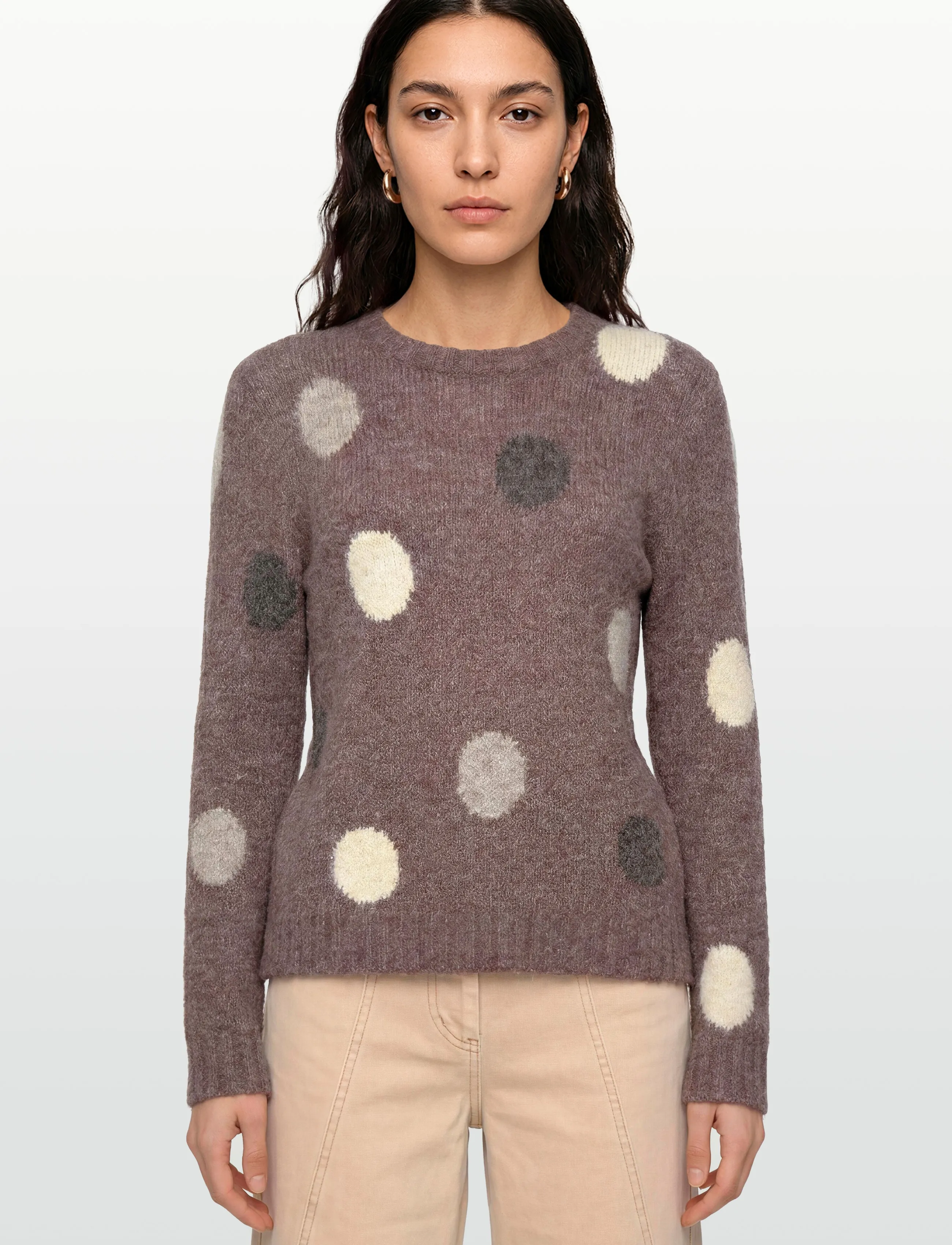 FREE/QUENT - Pullover  - jumpers - coffee bean mel w moonb mel - 3