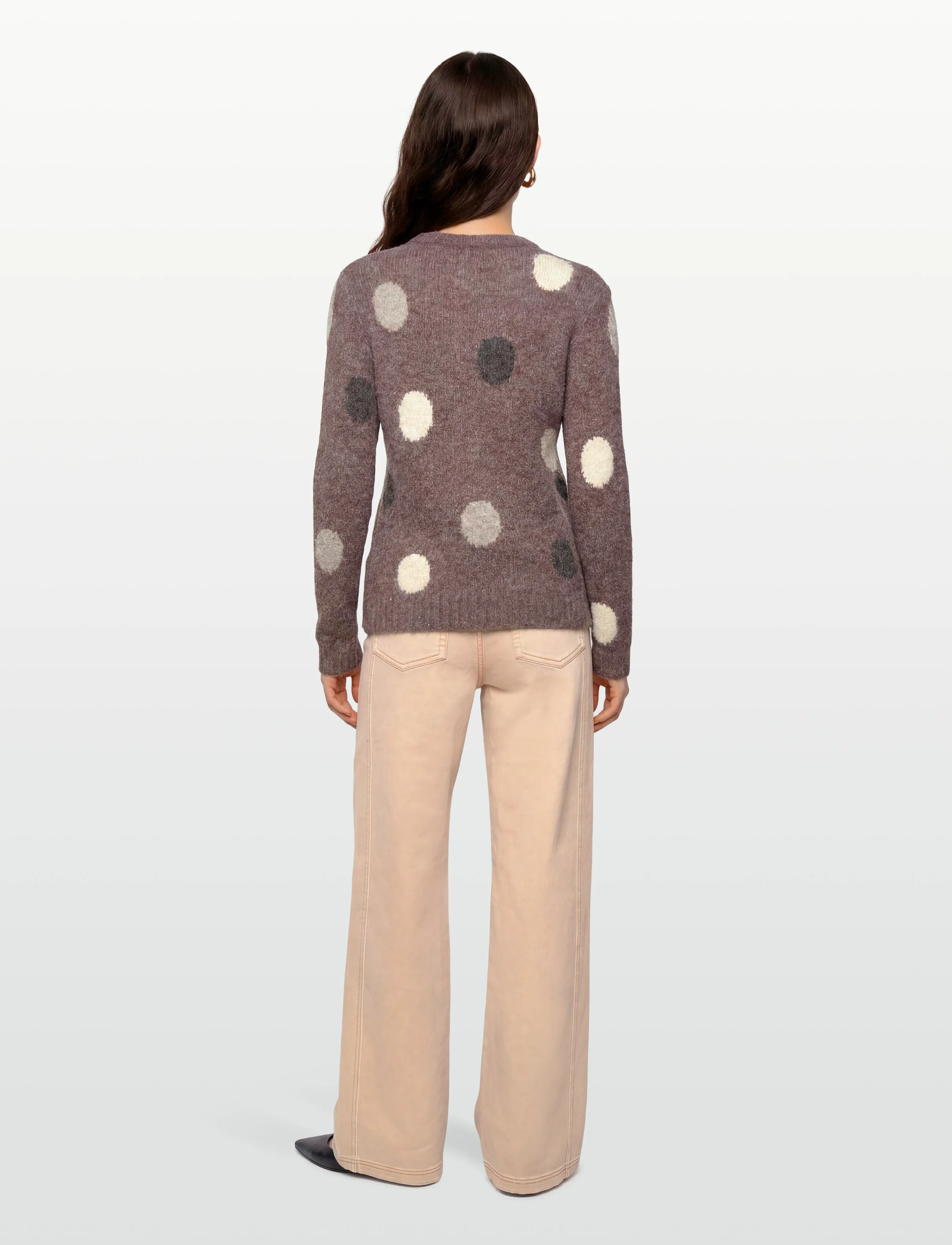 FREE/QUENT - Pullover  - jumpers - coffee bean mel w moonb mel - 4