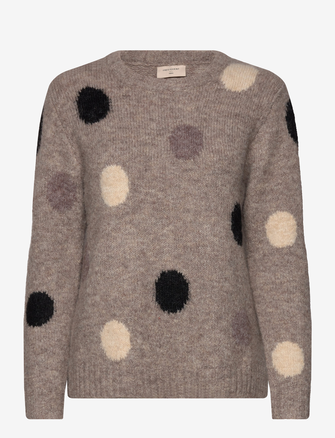 FREE/QUENT - FQLOUISA-PULLOVER - herbstliche kleidung - desert taupe mel. w. black - 0