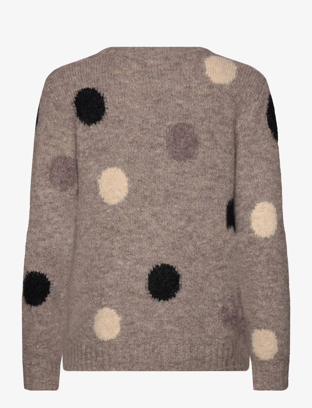 FREE/QUENT - FQLOUISA-PULLOVER - herbstliche kleidung - desert taupe mel. w. black - 2